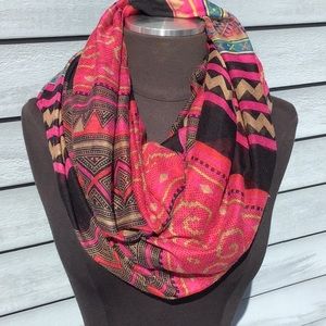 Vibrant Patterned Infinity Scarf